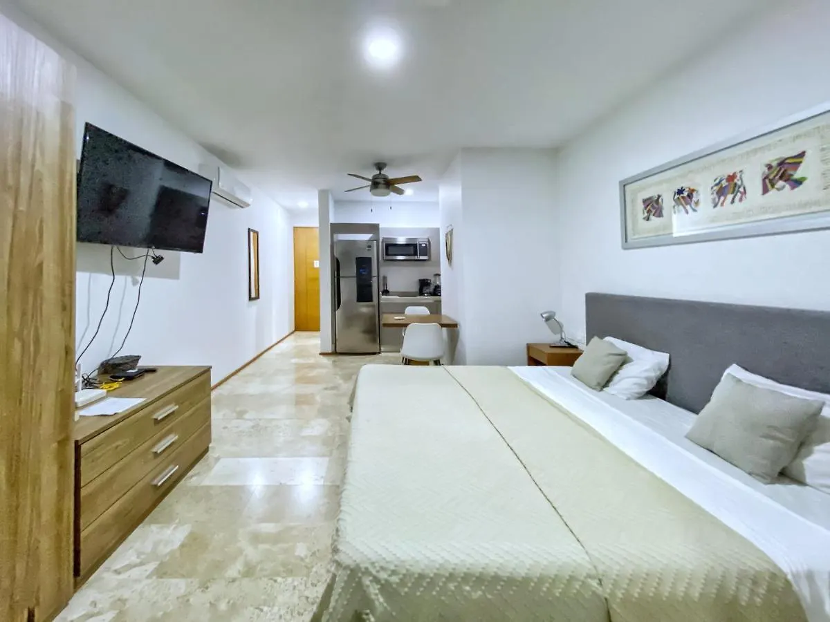 Apartmán Estudio106 Centrico En Menesse38 Con Roof Playa del Carmen Mexiko